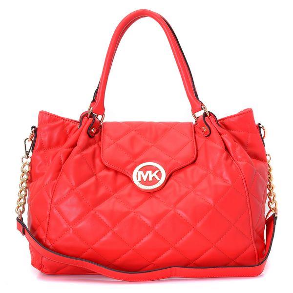 michael kors satchel - fulton quilted rød Priser Poser qq3u9